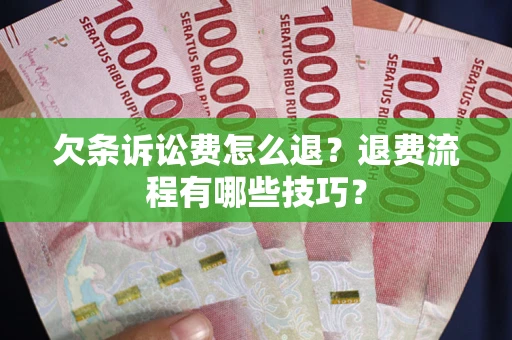 北京欠条诉讼费怎么退？退费流程有哪些技巧？