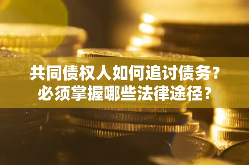 北京共同债权人如何追讨债务？必须掌握哪些法律途径？