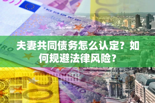 北京夫妻共同债务怎么认定？如何规避法律风险？