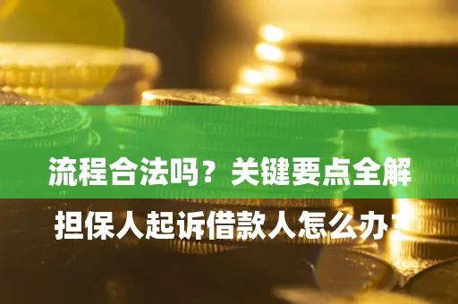 北京

担保人起诉借款人怎么办？流程合法吗？关键要点全解析