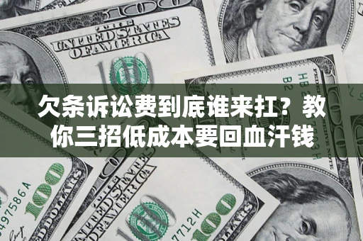 北京欠条诉讼费到底谁来扛？教你三招低成本要回血汗钱